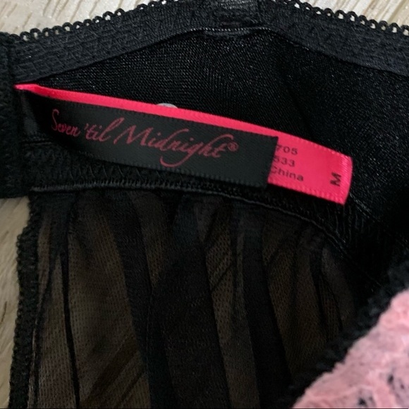 Frilly Pink Babydoll Tulle Chemise M NWT - Picture 5 of 8